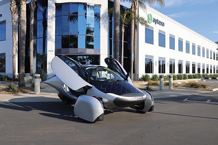 Aptera is built with high-strength carbon fibre materials