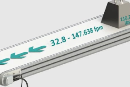 Redesigned drive units of the TB40 conveyor