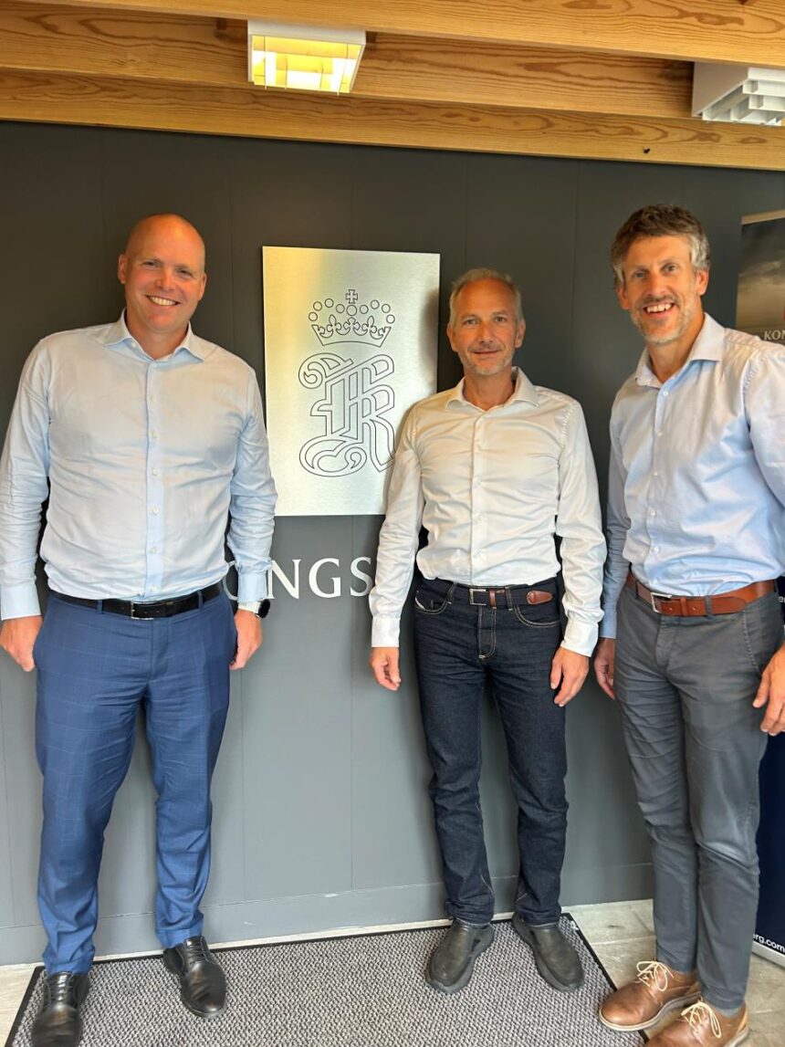 Martin Wien Fjell, president; Jens Abrahamsen, vice president; and Audun Berg, executive vice president, Kongsberg Discovery