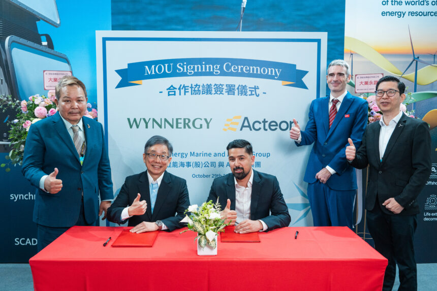Acteon and Wynnergy signing the MoU