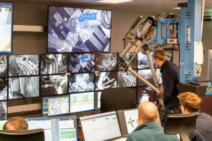 Sample retrieval work carried out at UKAEA’s Remote Handling Control Room (RHCR), image via UKAEA