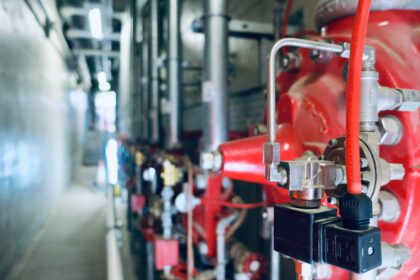 A fire safety extinguisher system, image via Rose Galloway Green on Unsplash