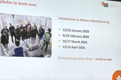 Upcoming UKBIC opportunities for battery manufacturing training